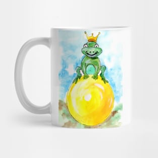 Frog Prince Watercolor Mug